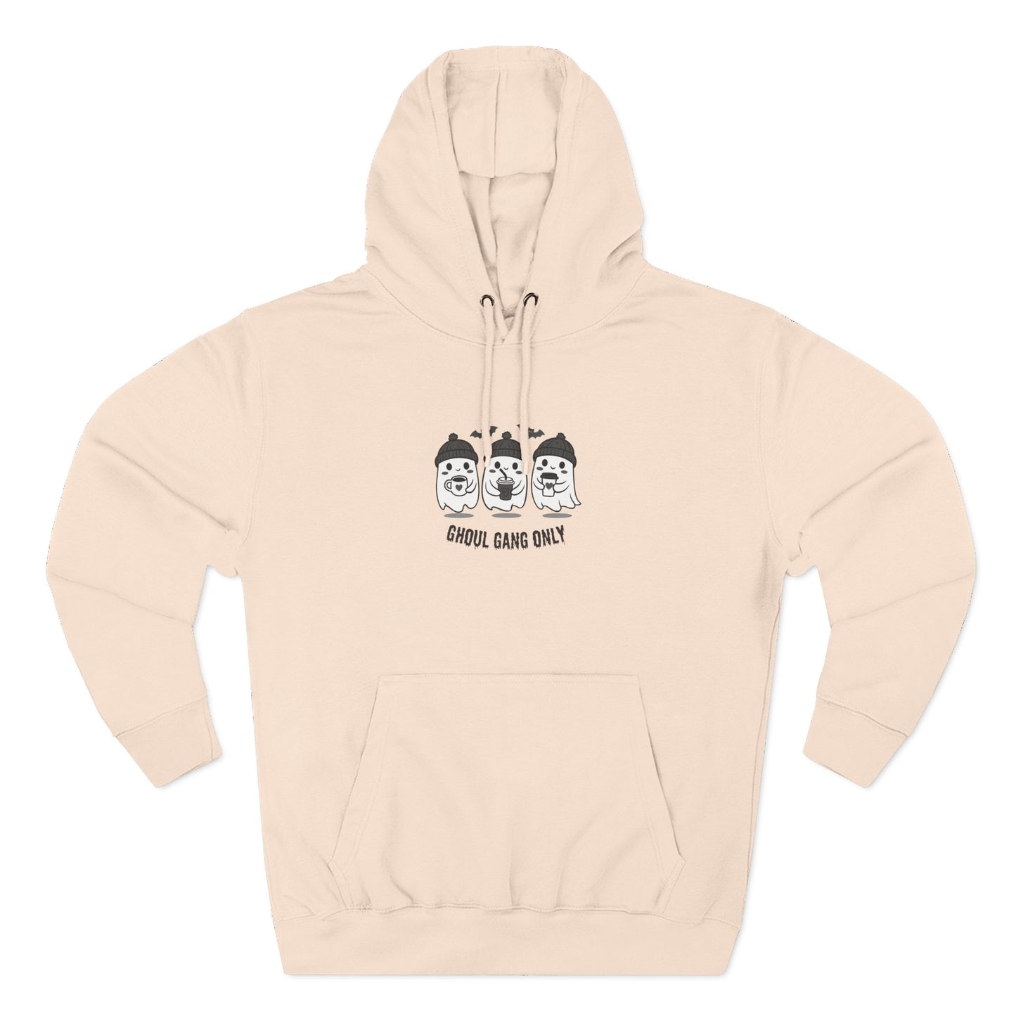 Ghoul Gang Only – Three-Panel Fleece Hoodie | Cozy Halloween Ghost Pullover, Women's Hoodie