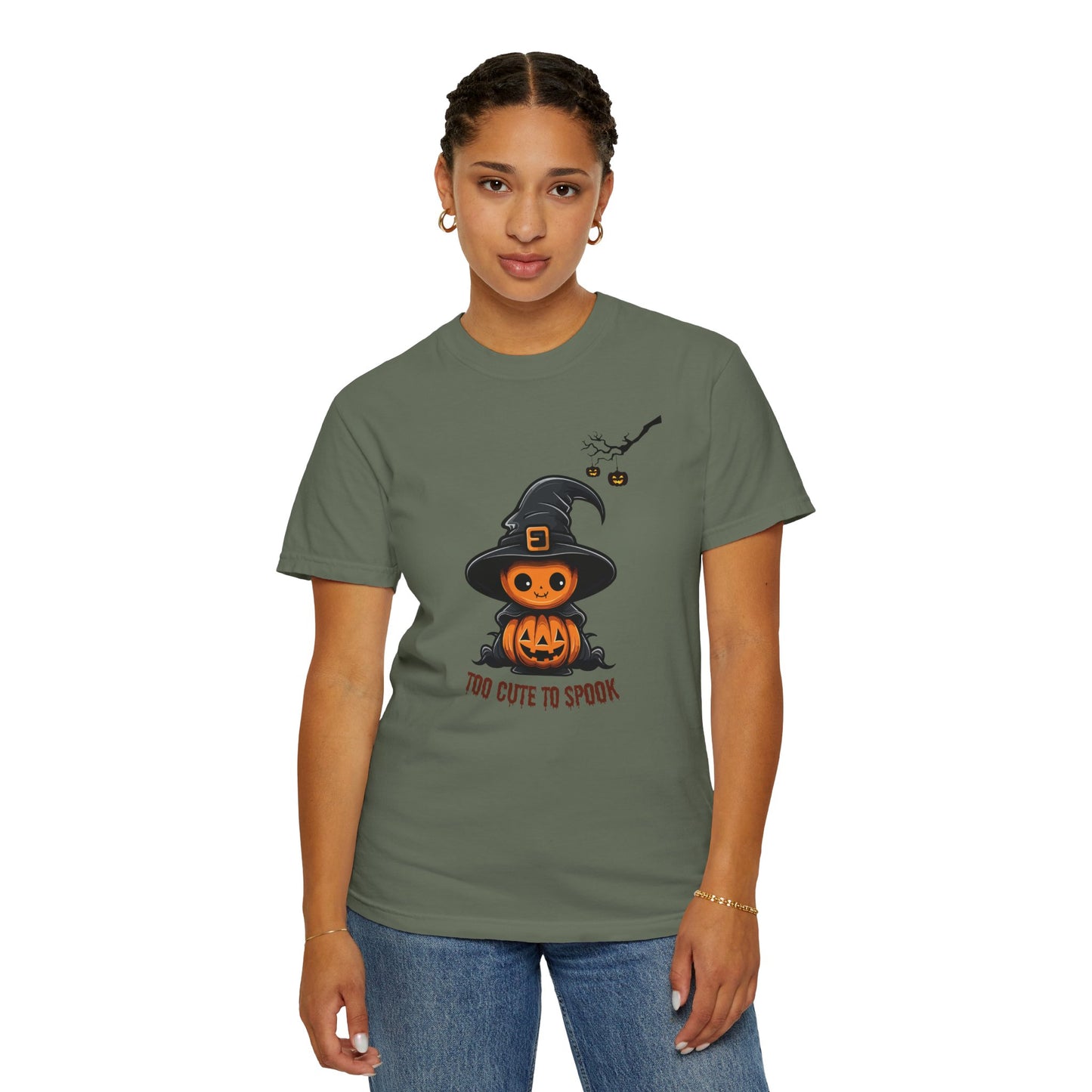 Halloween Pumpkin Fall Comfort Colors 1717 Graphic Tee – Cozy Halloween Shirt for Women