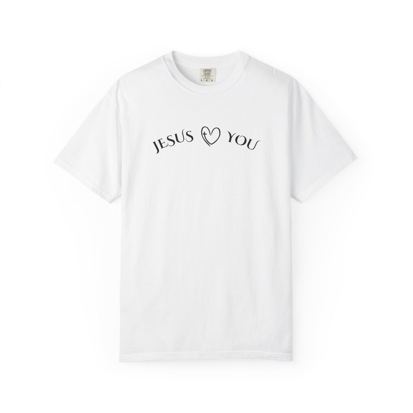 Jesus Loves You – Comfort Colors 1717 Christian T-Shirt | Faith-Based Graphic Tee for Men