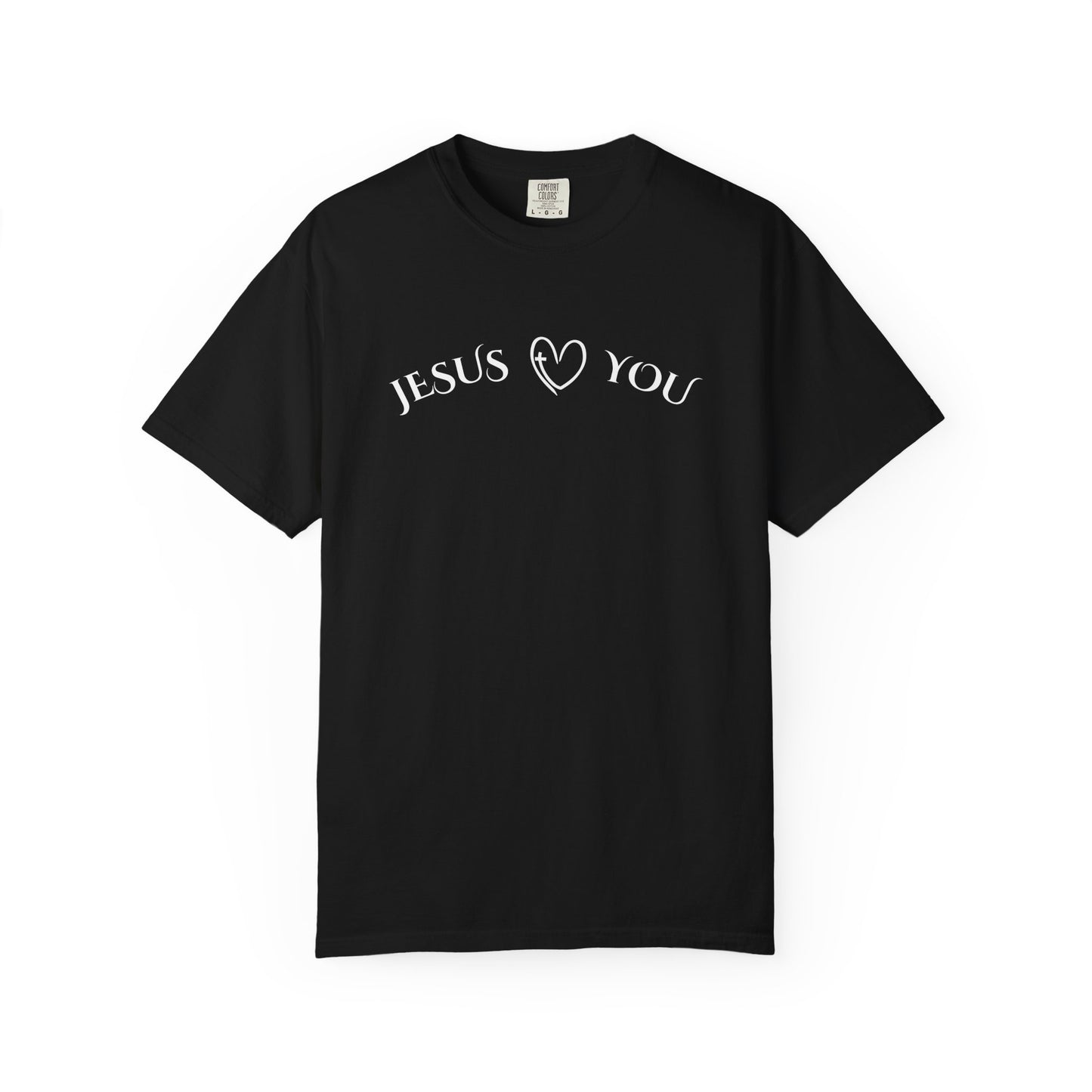 Jesus Loves You – Comfort Colors 1717 Christian T-Shirt | Faith-Based Graphic Tee for Men