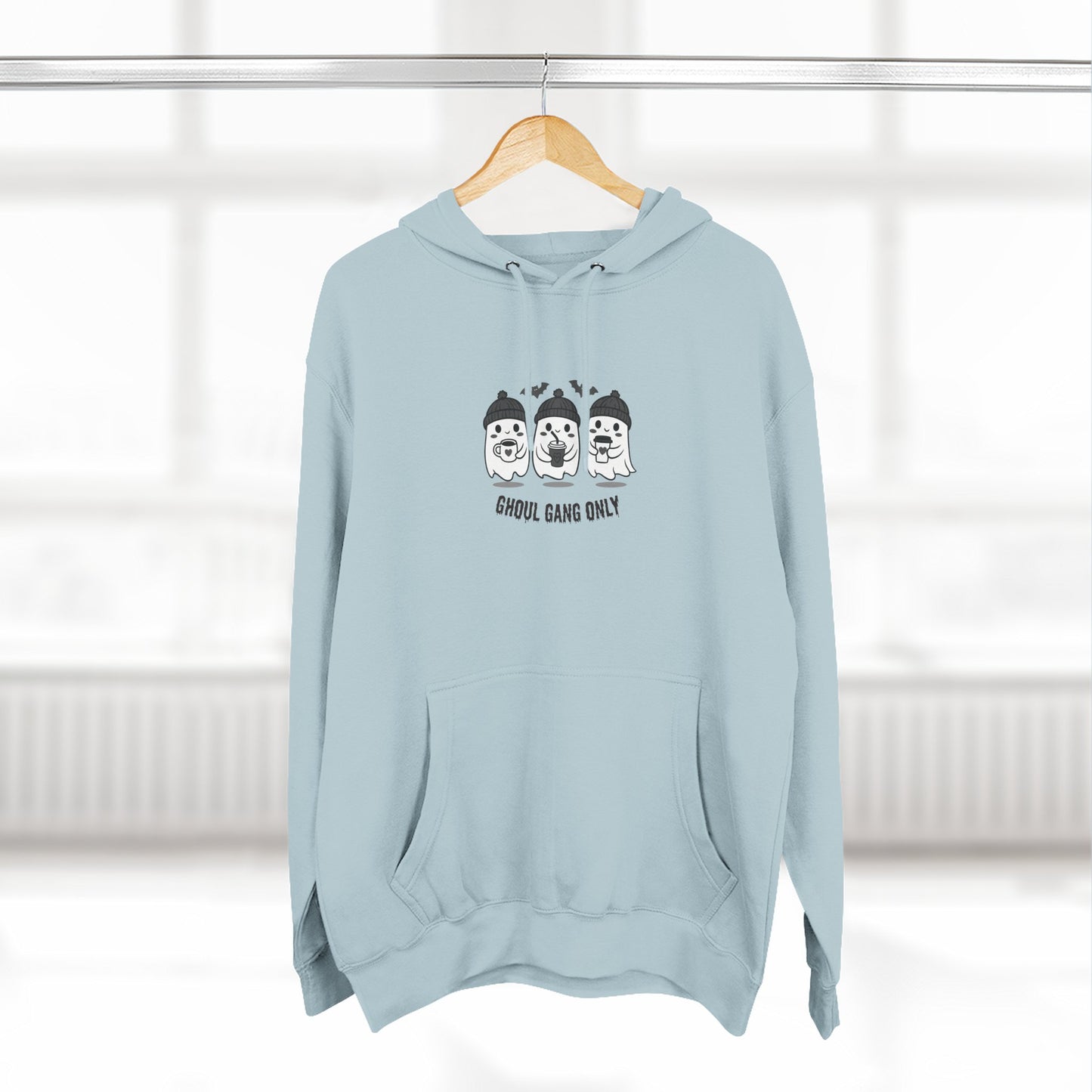 Ghoul Gang Only – Three-Panel Fleece Hoodie | Cozy Halloween Ghost Pullover, Women's Hoodie