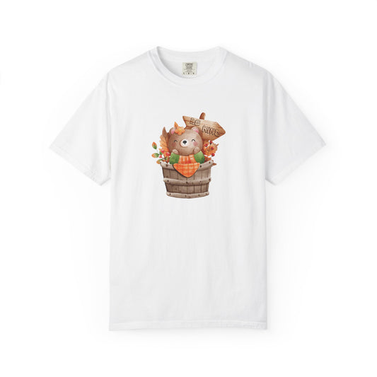Be Kind Autumn Bear Comfort Colors Shirt | Fall Graphic Tee | Cozy Vintage Aesthetic Men's T-Shirt