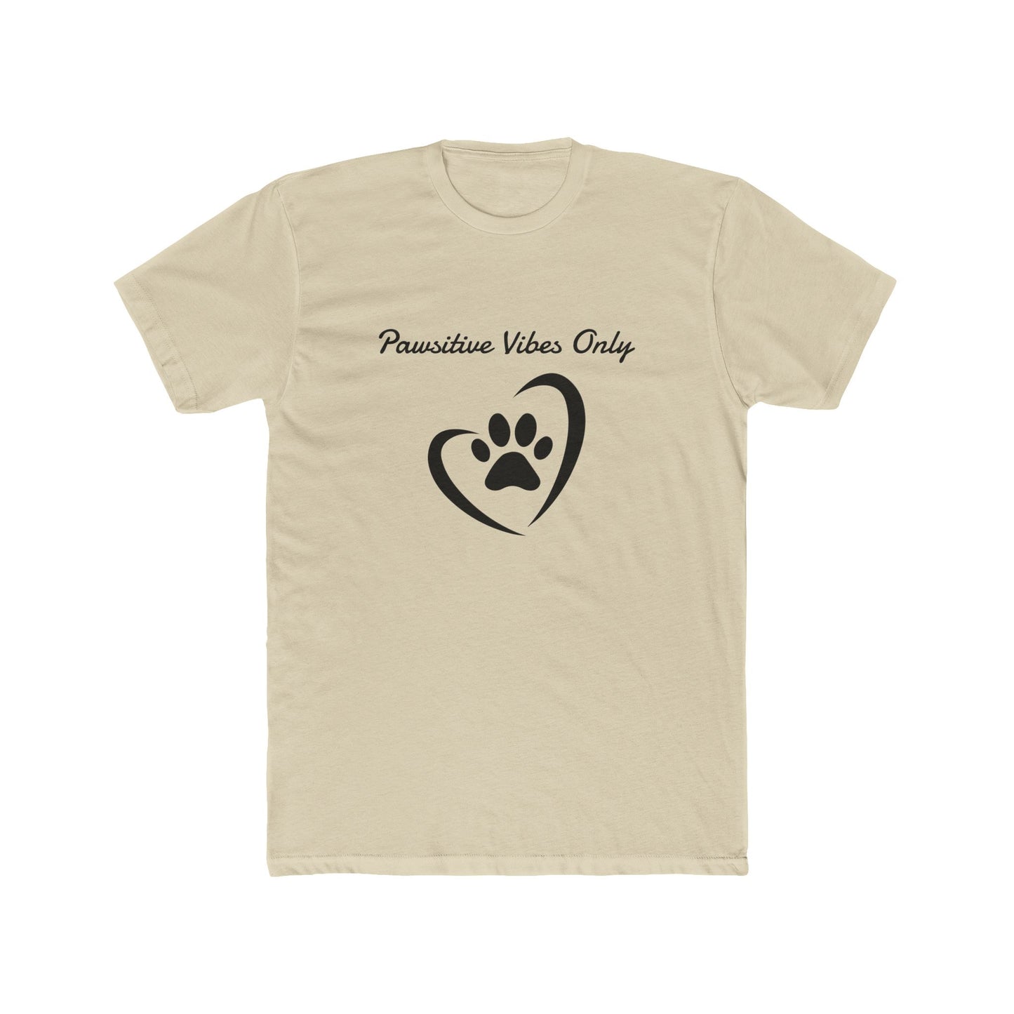 Pawsitive Vibes Only – Women’s Cotton Crew Tee