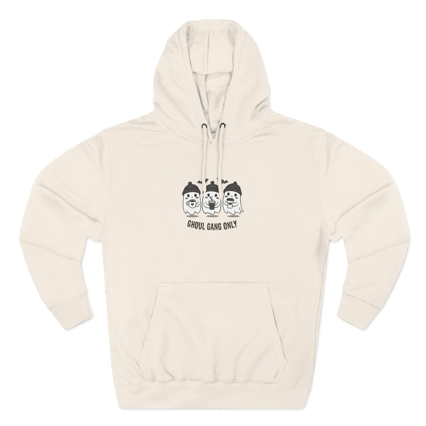Ghoul Gang Only – Three-Panel Fleece Hoodie | Cozy Halloween Ghost Pullover, Women's Hoodie