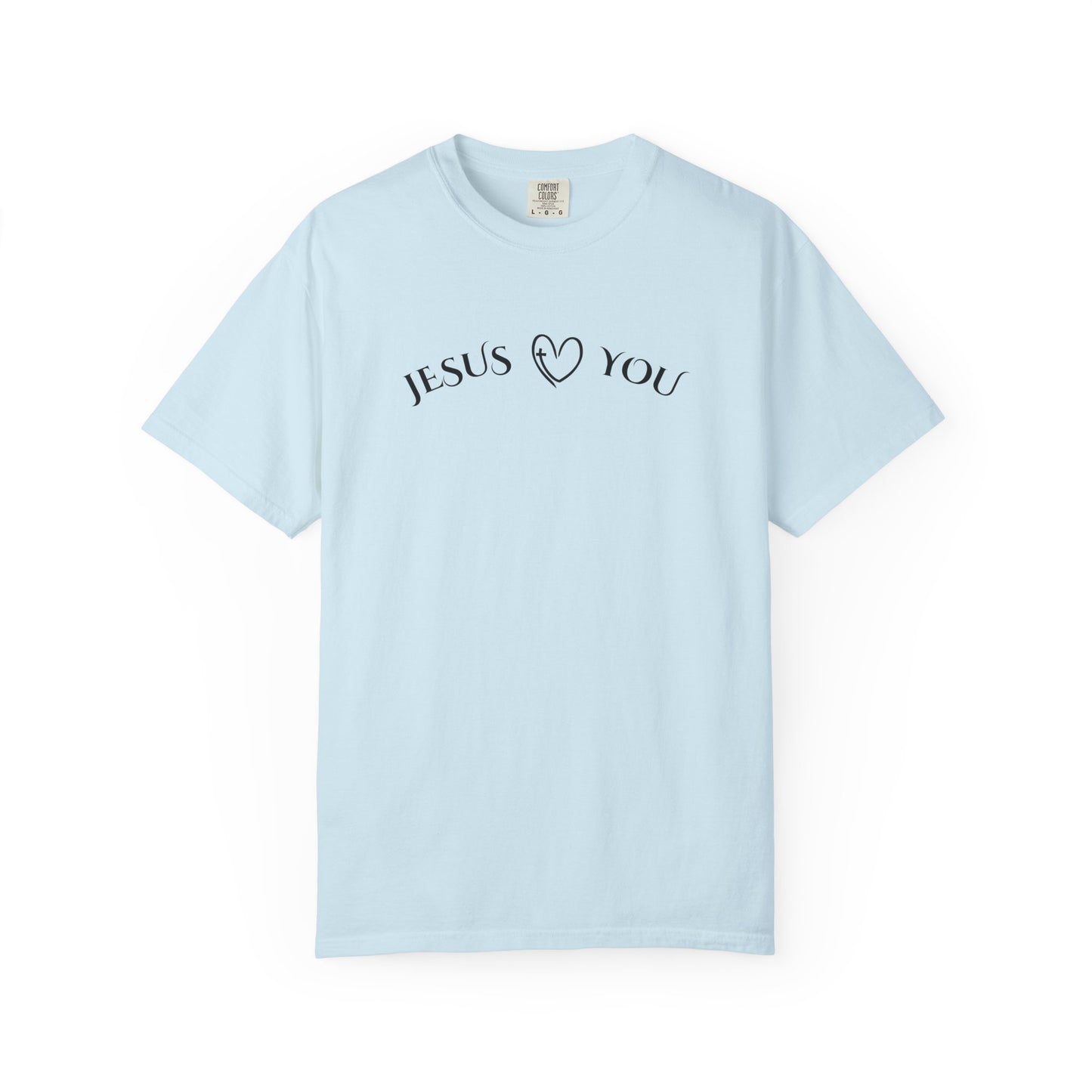 Jesus Loves You – Comfort Colors 1717 Christian T-Shirt | Faith-Based Graphic Tee for Men