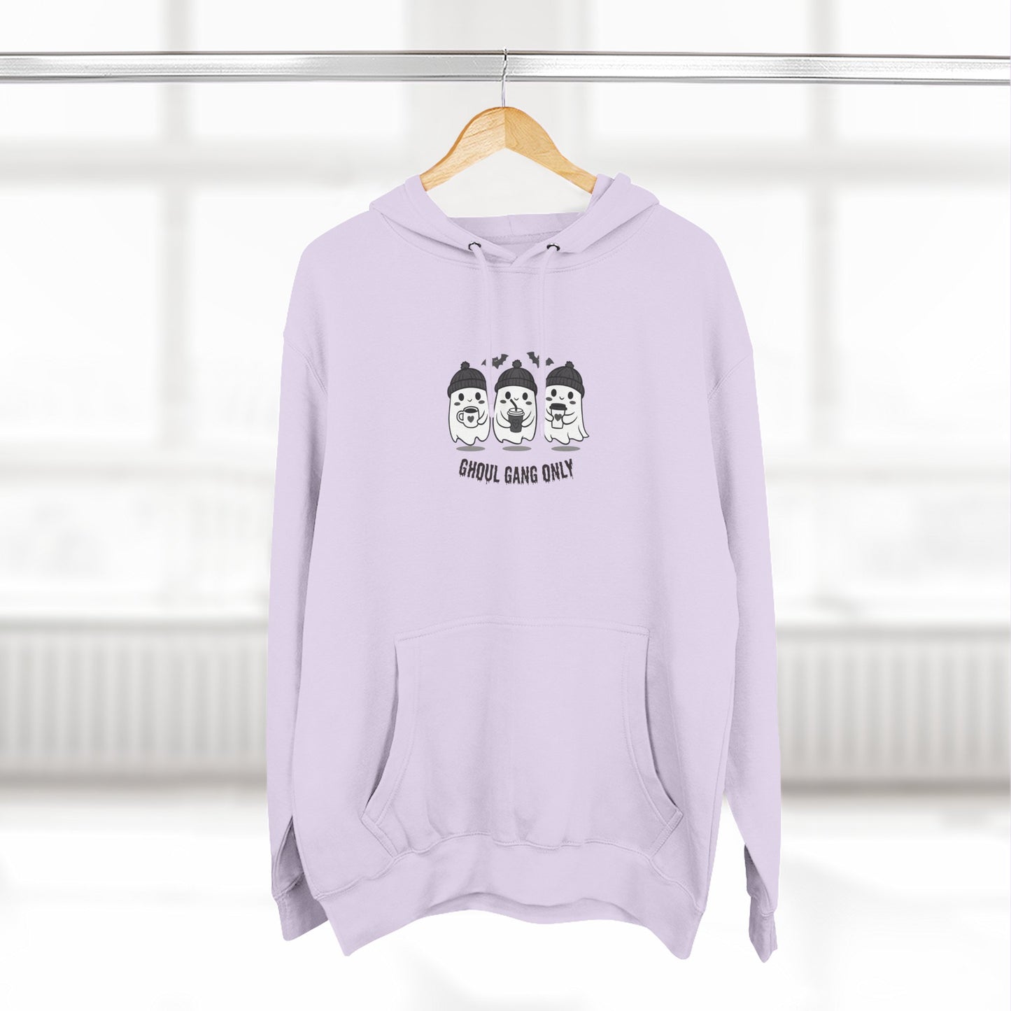 Ghoul Gang Only – Three-Panel Fleece Hoodie | Cozy Halloween Ghost Pullover, Women's Hoodie