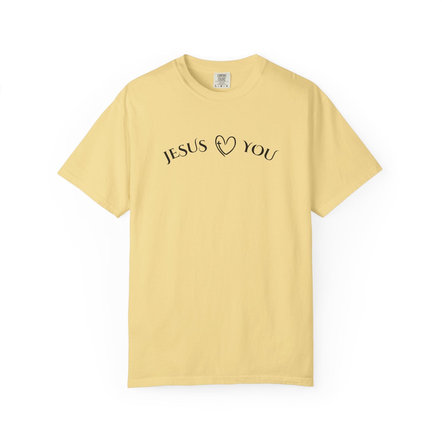 Jesus Loves You – Comfort Colors 1717 Christian T-Shirt | Faith-Based Graphic Tee for Men