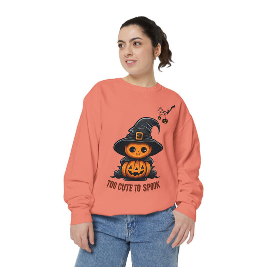 Too Cute To Spook - Womens Sweatshirt, Halloween Sweatshirts
