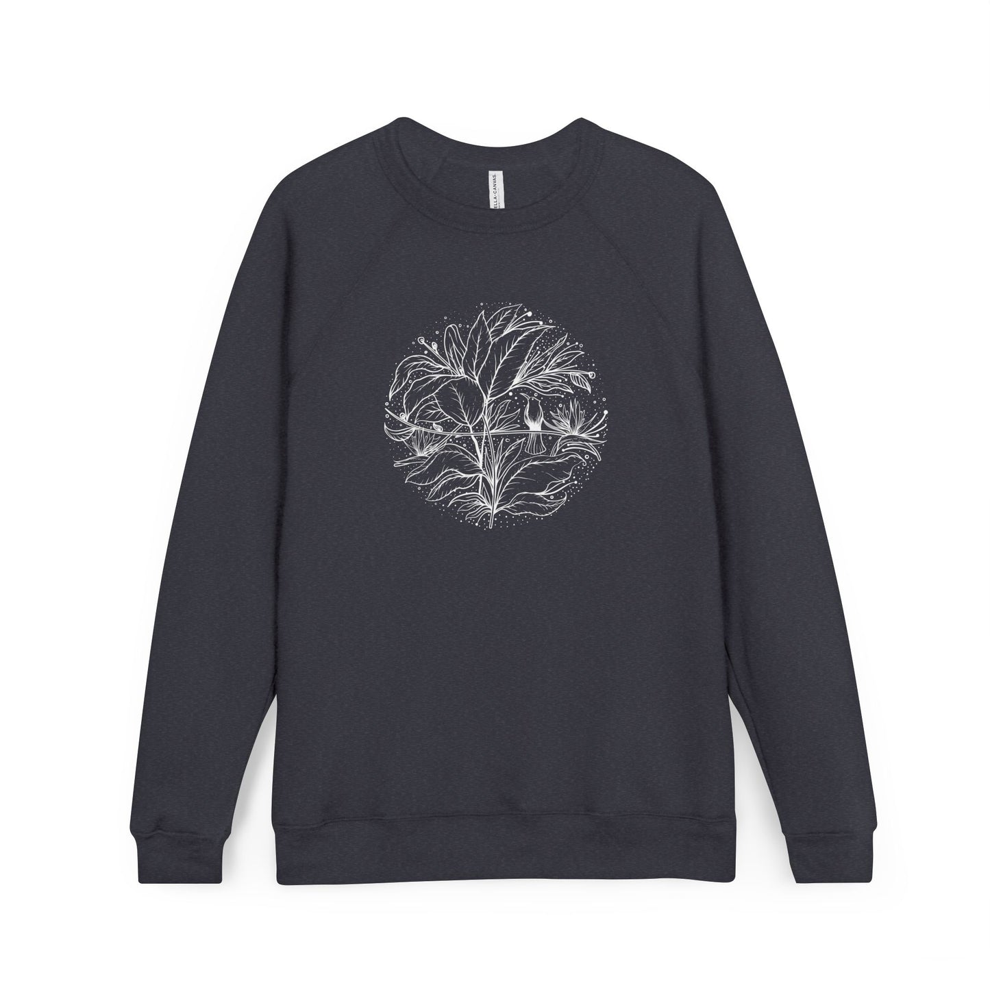 Wildflower Hummingbird Women's Sweatshirt – Floral Nature Lover Sweater, Botanical Bird Top, Gift for Mom