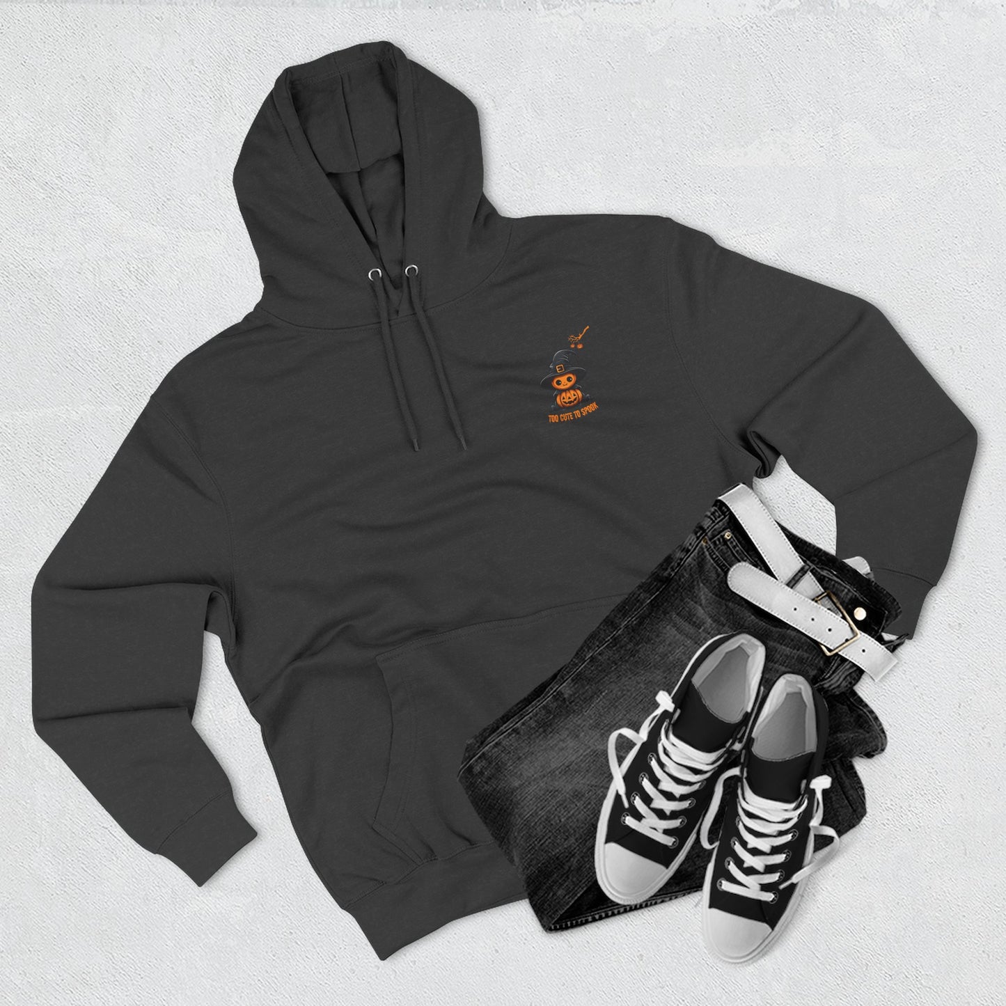 Too Cute To Spook - Three-Panel Fleece Hoodie, Premium Women's Hoodie