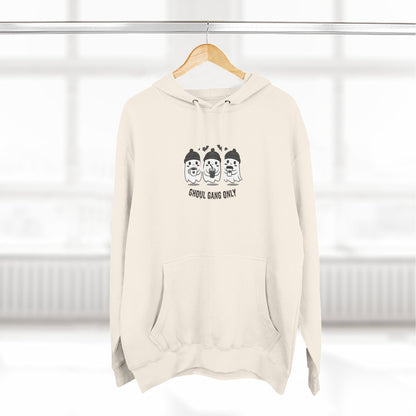 Ghoul Gang Only – Three-Panel Fleece Hoodie | Cozy Halloween Ghost Pullover, Men's Hoodie