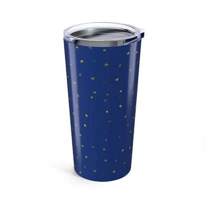 Floral Stainless Steel Tumbler 20oz, Birthday Gifts, Gift for Her, Blue Color Drinkware