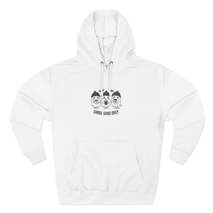 Ghoul Gang Only – Three-Panel Fleece Hoodie | Cozy Halloween Ghost Pullover, Men's Hoodie