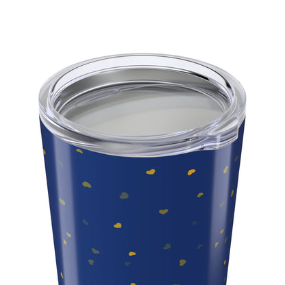 Floral Stainless Steel Tumbler 20oz, Birthday Gifts, Gift for Her, Blue Color Drinkware