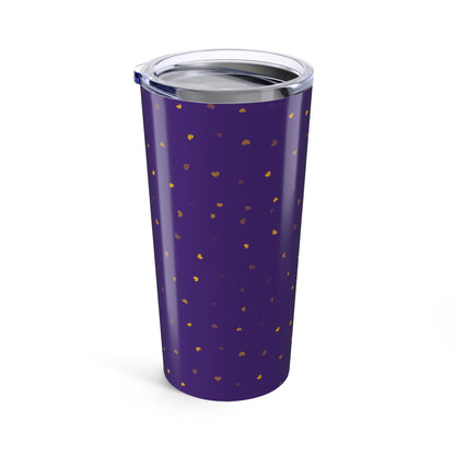 Floral Stainless Steel Tumbler 20oz, Birthday Gifts, Gift for Her, Purple Color Drinkware