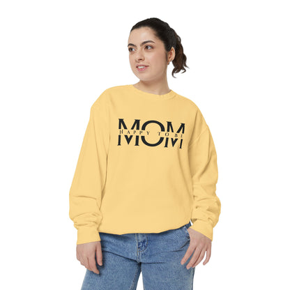 Happy To Be Mom Sweatshirt – Cozy Cotton Blend, Relaxed Fit, Perfect Gift for Moms