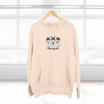 Ghoul Gang Only – Three-Panel Fleece Hoodie | Cozy Halloween Ghost Pullover, Men's Hoodie