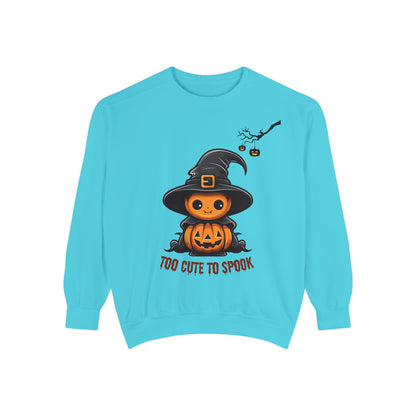 Too Cute To Spook - Womens Sweatshirt, Halloween Sweatshirts