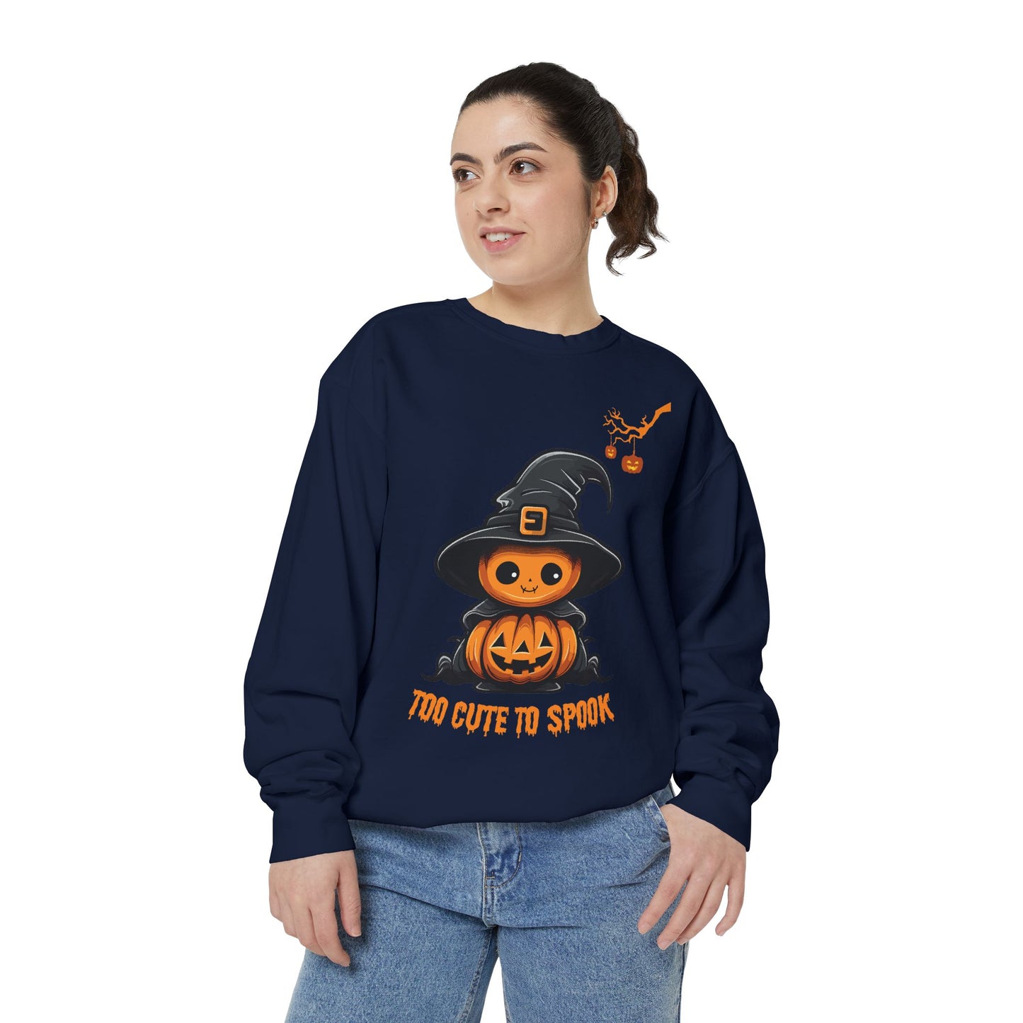 Too Cute To Spook - Womens Sweatshirt, Halloween Sweatshirts