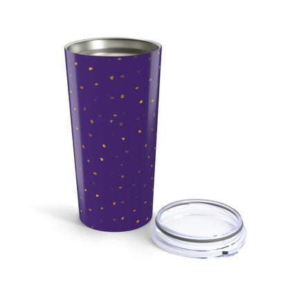 Floral Stainless Steel Tumbler 20oz, Birthday Gifts, Gift for Her, Purple Color Drinkware