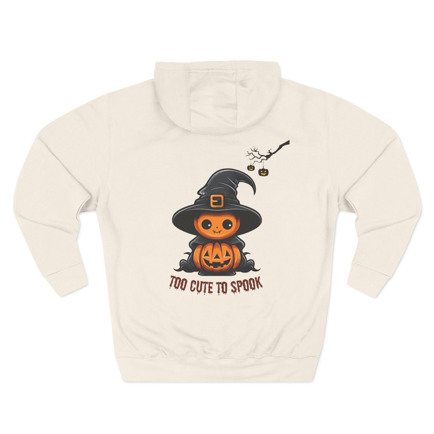 Too Cute To Spook - Three-Panel Fleece Hoodie, Premium Women's Hoodie