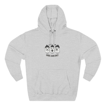 Ghoul Gang Only – Three-Panel Fleece Hoodie | Cozy Halloween Ghost Pullover, Men's Hoodie