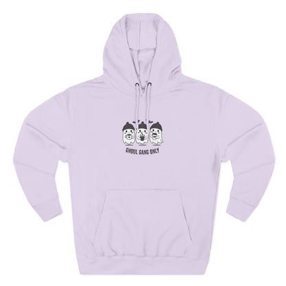 Ghoul Gang Only – Three-Panel Fleece Hoodie | Cozy Halloween Ghost Pullover, Men's Hoodie
