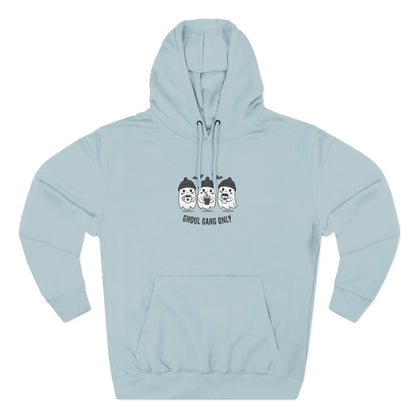 Ghoul Gang Only – Three-Panel Fleece Hoodie | Cozy Halloween Ghost Pullover, Men's Hoodie