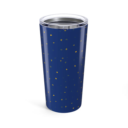 Floral Stainless Steel Tumbler 20oz, Birthday Gifts, Gift for Her, Blue Color Drinkware