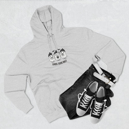 Ghoul Gang Only – Three-Panel Fleece Hoodie | Cozy Halloween Ghost Pullover, Men's Hoodie
