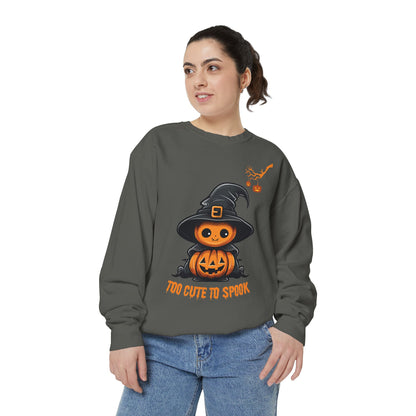 Too Cute To Spook - Womens Sweatshirt, Halloween Sweatshirts